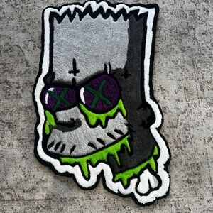 Custom turfing rug bart simpson